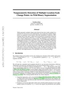 Nonparametric Detection of Multiple Location-Scale Change Points via
  Wild Binary Segmentation