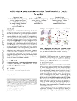Multi-View Correlation Distillation for Incremental Object Detection