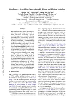 DeepRapper: Neural Rap Generation with Rhyme and Rhythm Modeling
