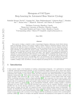 Histogram of Cell Types: Deep Learning for Automated Bone Marrow
  Cytology