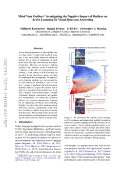 Mind Your Outliers! Investigating the Negative Impact of Outliers on
  Active Learning for Visual Question Answering