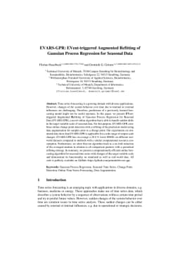 EVARS-GPR: EVent-triggered Augmented Refitting of Gaussian Process
  Regression for Seasonal Data