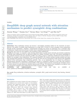 DeepDDS: deep graph neural network with attention mechanism to predict
  synergistic drug combinations