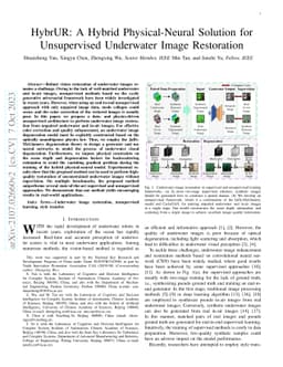 HybrUR: A Hybrid Physical-Neural Solution for Unsupervised Underwater
  Image Restoration
