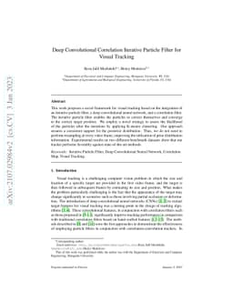 Deep Convolutional Correlation Iterative Particle Filter for Visual
  Tracking