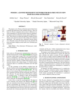 PoseRN: A 2D pose refinement network for bias-free multi-view 3D human
  pose estimation