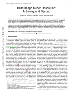 Blind Image Super-Resolution: A Survey and Beyond
