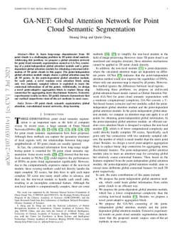GA-NET: Global Attention Network for Point Cloud Semantic Segmentation
