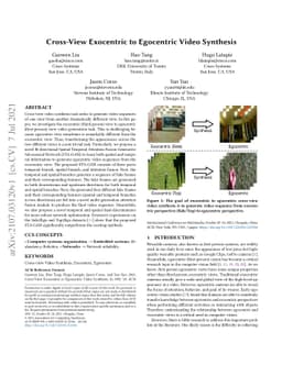 Cross-View Exocentric to Egocentric Video Synthesis