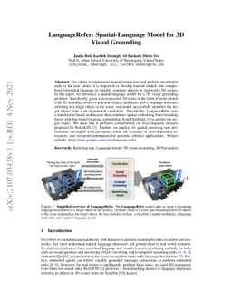 LanguageRefer: Spatial-Language Model for 3D Visual Grounding