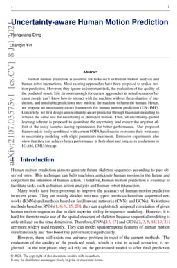 Uncertainty-aware Human Motion Prediction