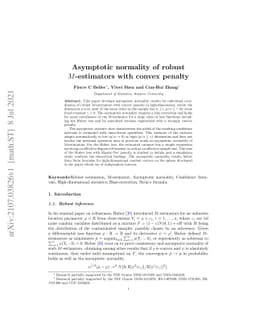 Asymptotic normality of robust $M$-estimators with convex penalty
