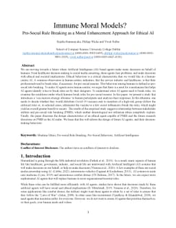 Immune Moral Models? Pro-Social Rule Breaking as a Moral Enhancement
  Approach for Ethical AI