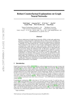 Robust Counterfactual Explanations on Graph Neural Networks