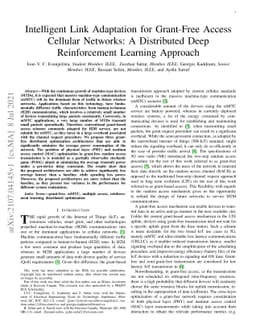 Intelligent Link Adaptation for Grant-Free Access Cellular Networks: A
  Distributed Deep Reinforcement Learning Approach