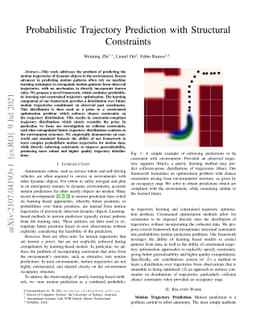 Probabilistic Trajectory Prediction with Structural Constraints