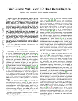 Prior-Guided Multi-View 3D Head Reconstruction