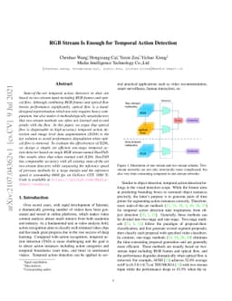 RGB Stream Is Enough for Temporal Action Detection