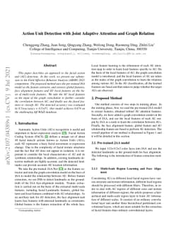 Action Unit Detection with Joint Adaptive Attention and Graph Relation