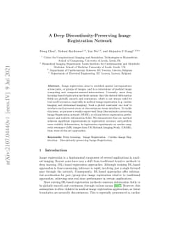 A Deep Discontinuity-Preserving Image Registration Network