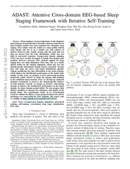 ADAST: Attentive Cross-domain EEG-based Sleep Staging Framework with
  Iterative Self-Training