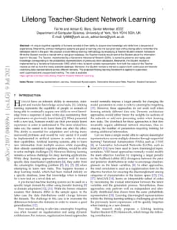 Lifelong Teacher-Student Network Learning