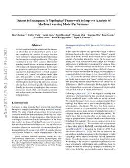 A Topological-Framework to Improve Analysis of Machine Learning Model
  Performance