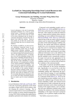 LexSubCon: Integrating Knowledge from Lexical Resources into Contextual
  Embeddings for Lexical Substitution
