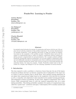 PonderNet: Learning to Ponder