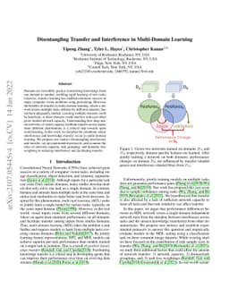 Disentangling Transfer and Interference in Multi-Domain Learning
