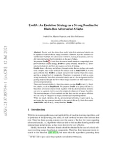EvoBA: An Evolution Strategy as a Strong Baseline forBlack-Box
  Adversarial Attacks