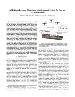 A 2D Georeferenced Map Aided Visual-Inertial System for Precise UAV
  Localization