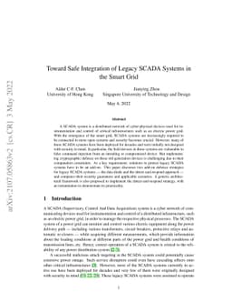Toward Safe Integration of Legacy SCADA Systems in the Smart Grid