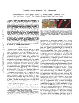 Motion-Aware Robotic 3D Ultrasound