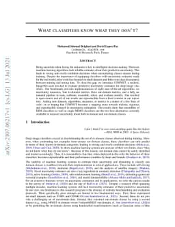 What classifiers know what they don't?