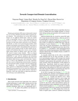 Towards Unsupervised Domain Generalization