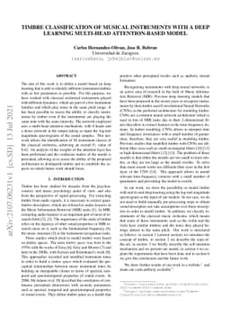 Timbre Classification of Musical Instruments with a Deep Learning
  Multi-Head Attention-Based Model