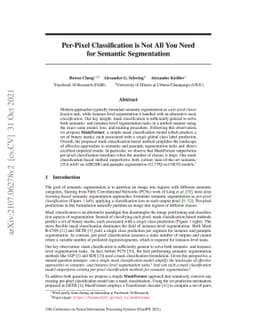 Per-Pixel Classification is Not All You Need for Semantic Segmentation