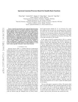 Spectrum Gaussian Processes Based On Tunable Basis Functions