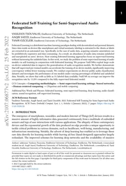 Federated Self-Training for Semi-Supervised Audio Recognition