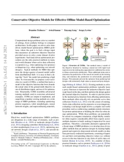 Conservative Objective Models for Effective Offline Model-Based
  Optimization