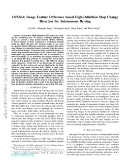 Diff-Net: Image Feature Difference based High-Definition Map Change
  Detection for Autonomous Driving