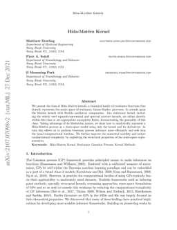 Hida-Matérn Kernel