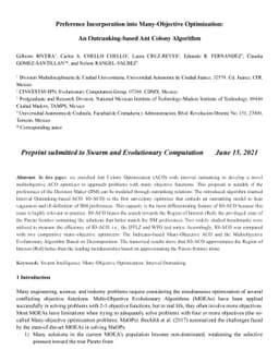 Preference Incorporation into Many-Objective Optimization: An
  Outranking-based Ant Colony Algorithm