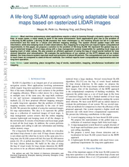 A life-long SLAM approach using adaptable local maps based on rasterized
  LIDAR images