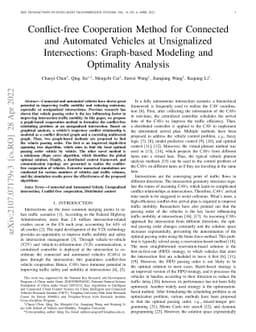 Conflict-free Cooperation Method for Connected and Automated Vehicles at
  Unsignalized Intersections: Graph-based Modeling and Optimality Analysis