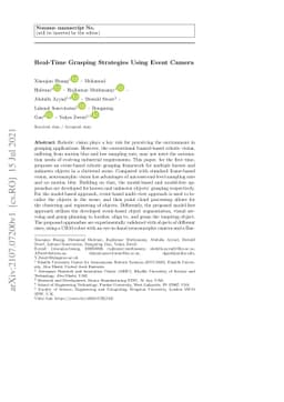 Real-Time Grasping Strategies Using Event Camera