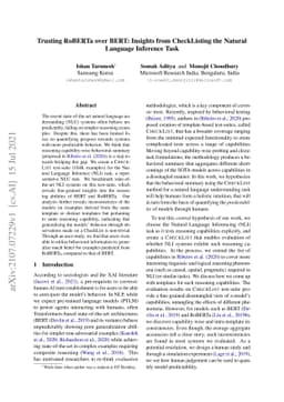 Trusting RoBERTa over BERT: Insights from CheckListing the Natural
  Language Inference Task