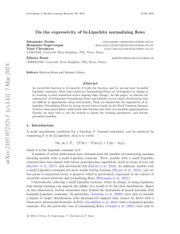 On the expressivity of bi-Lipschitz normalizing flows