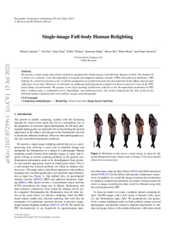 Single-image Full-body Human Relighting